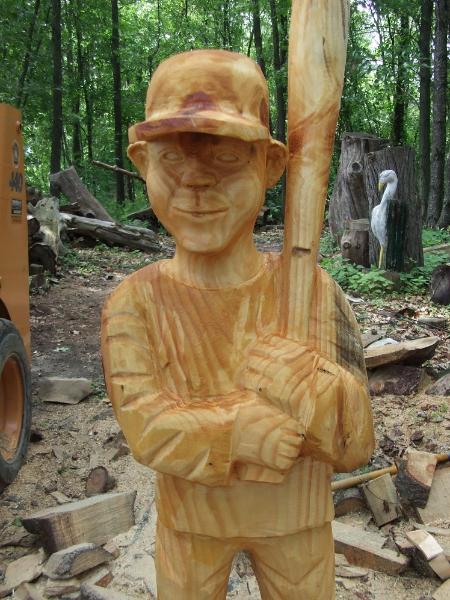 chainsaw wood carving by Jim Barnes