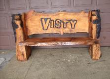 Chainsaw carving bench