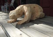 Wolverine chainsaw carving